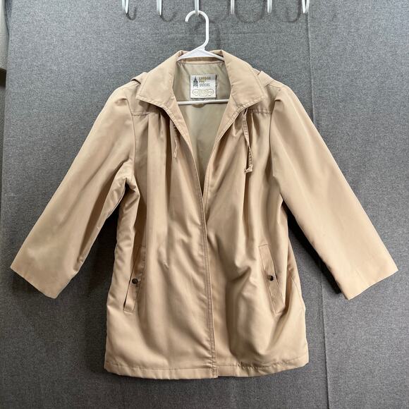 London Fog Suits Womens Size 8P Light Brown Top Blazer - Picture 1 of 15
